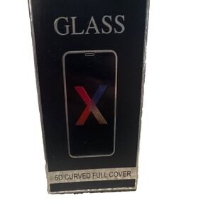 3 FULL COVER -Apple iPhone X-Tempered Glass Screen Protector Guard Saver [Black]